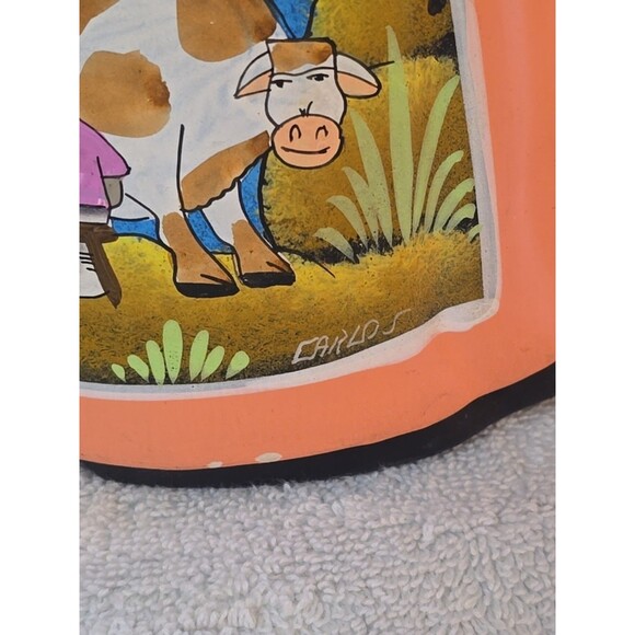 Lupita NAJACO Ceramic Figurine Doll Mexican Folk Art Holding Basket Of Food - Picture 5 of 9